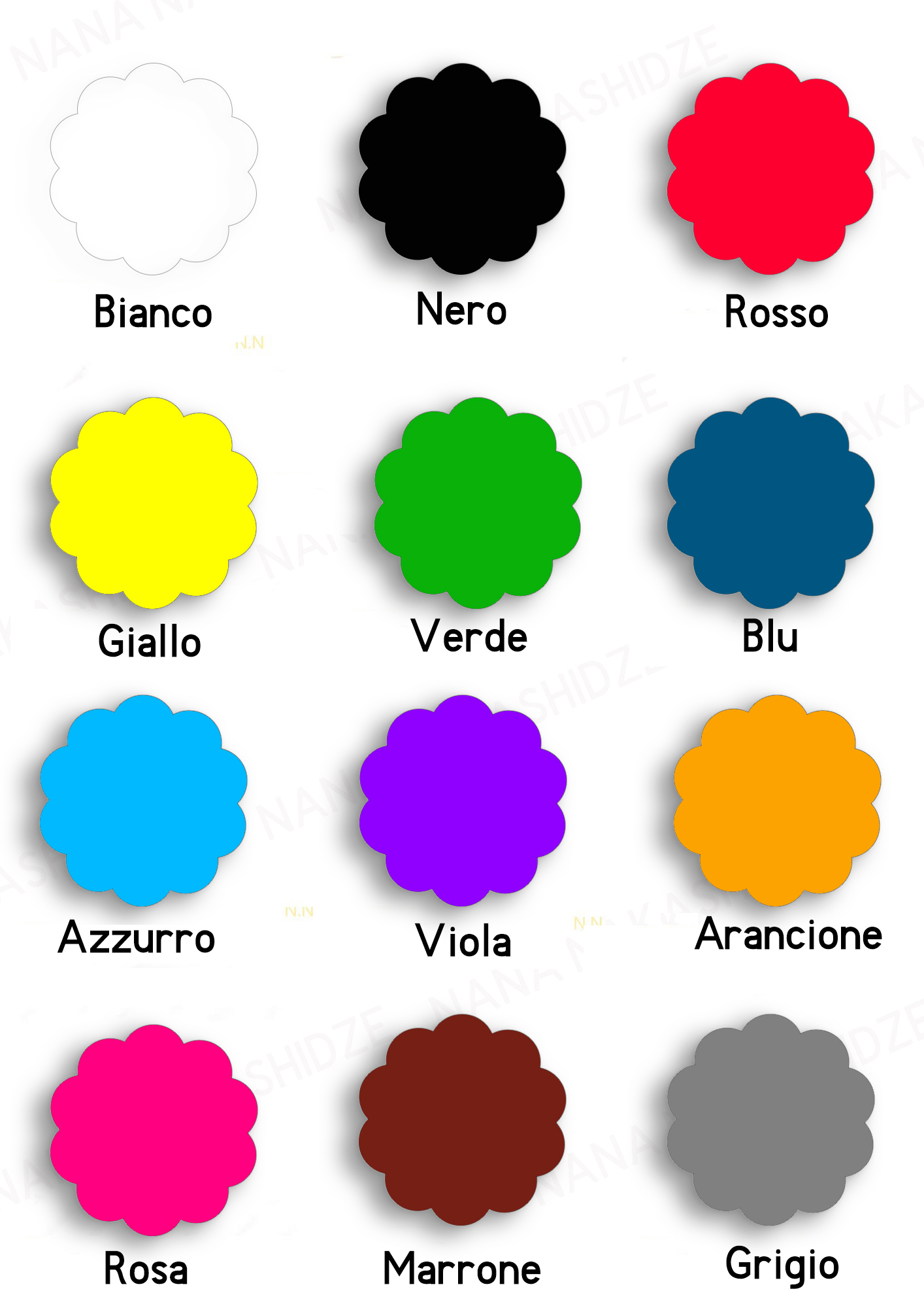 თარგმნა იტალიურ ენაზე - i colori