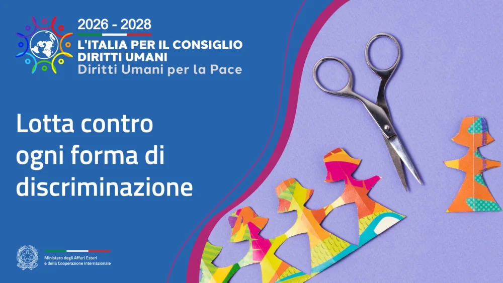 L'Italia è fortemente impegnata nella lotta contro ogni forma di violenza e discriminazione, a livello nazionale e internazionale.